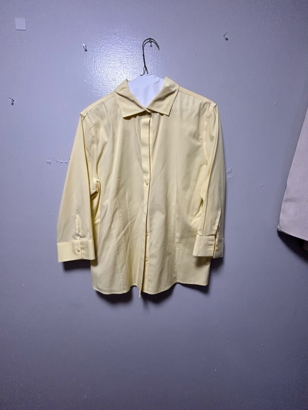 Light Yellow Button-Up Shirt